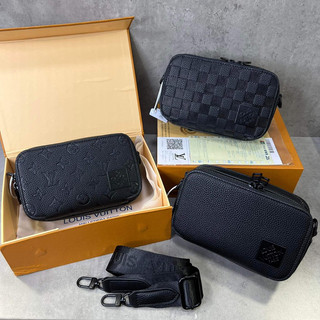 Túi da đeo chéo lv sc full box, túi ví lv cầm tay giá rẻ 3455 82160