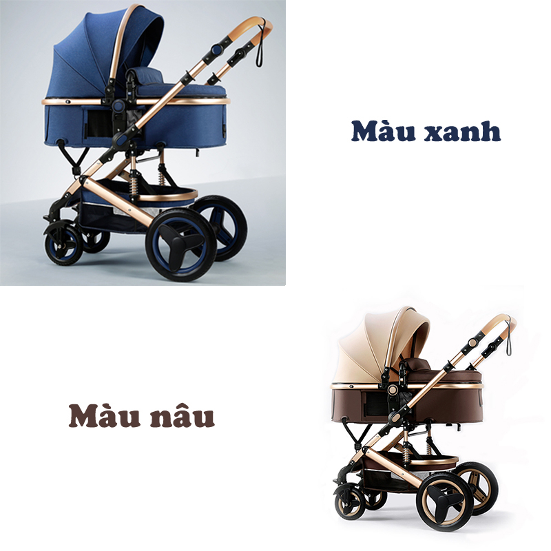 Xe đẩy em bé sơ sinh HAPAIR cao cấp gấp gọn hai chiều đa tính năng cho bé - Bảo hành 3 năm