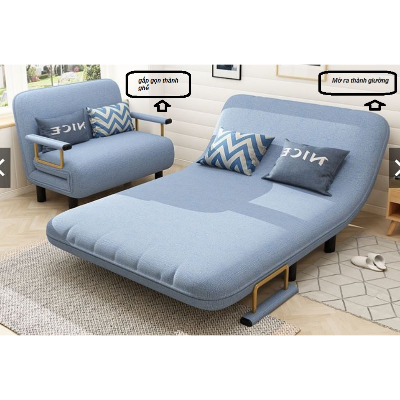 Ghế Sofa Giường Gấp Gọn Đa Năng, Ghế Sofa Giường Thư Giãn Đọc Sách Nghỉ Trưa Văn Phòng,Sofa Giường Gấp 2 Trong 1
