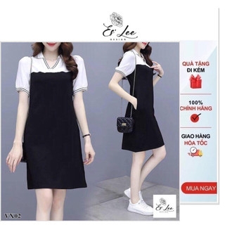 Đầm suông phong cách Hàn Quốc. Size từ 45kg - 100kg. Chất vải Manggo Hàn mềm mát co giãn.
