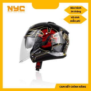 Nón bảo hiểm 3/4 biến hóa fullface SIÊU XỊN SÒ ZEUS 613B