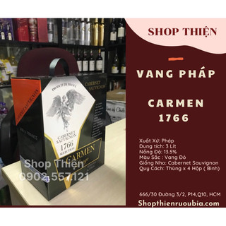 Vang Pháp Thiên Thần Carmen đỏ 3 Lít-vang Đỏ pháp