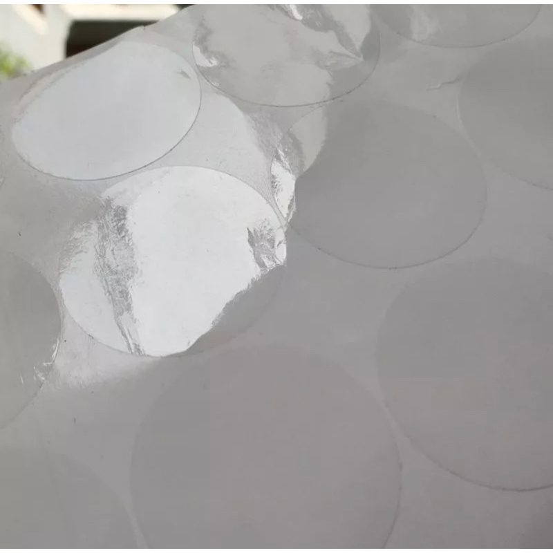 Combo 1000 tem niêm phong, tem dán niêm phong nhựa PVC trong suốt decal 3cm/5cm niêm phong hộp sản phẩm