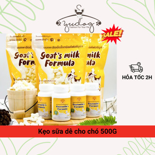  Kẹo sữa dê cho chó gói 500g - đồ ăn bổ sung canxi cho chó 