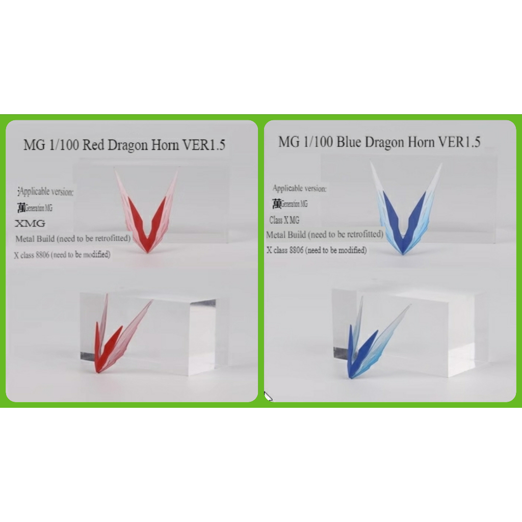 Phụ kiện mô hình Sừng MG Astray Red Blue Head V-fin Antenna Quantum Core