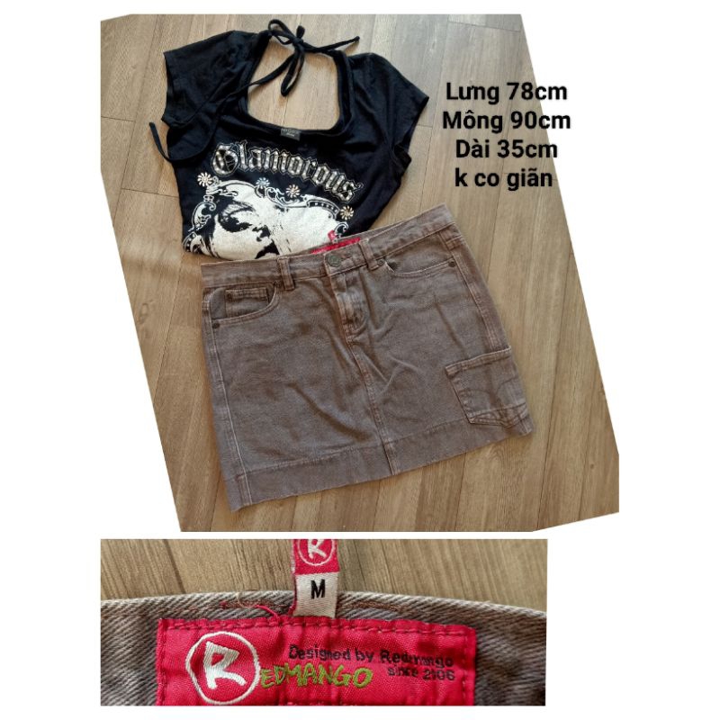 Chân váy jeans,kaki 2hand