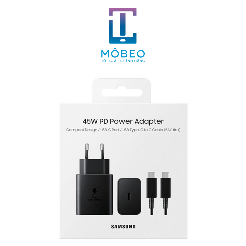Sạc Nhanh Samsung 45W - Kèm cáp - Chính hãng - New Box