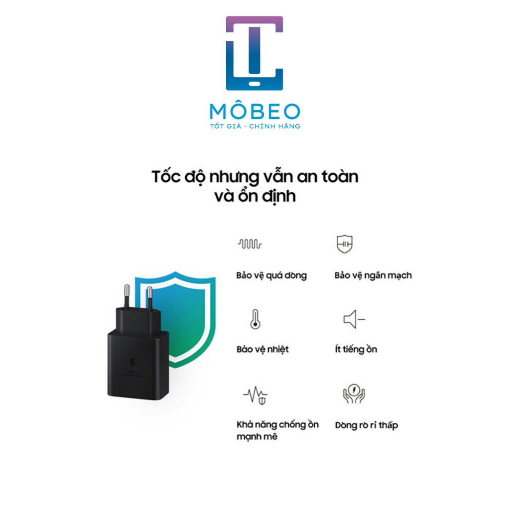 Sạc Nhanh Samsung 45W - Kèm cáp - Chính hãng - New Box