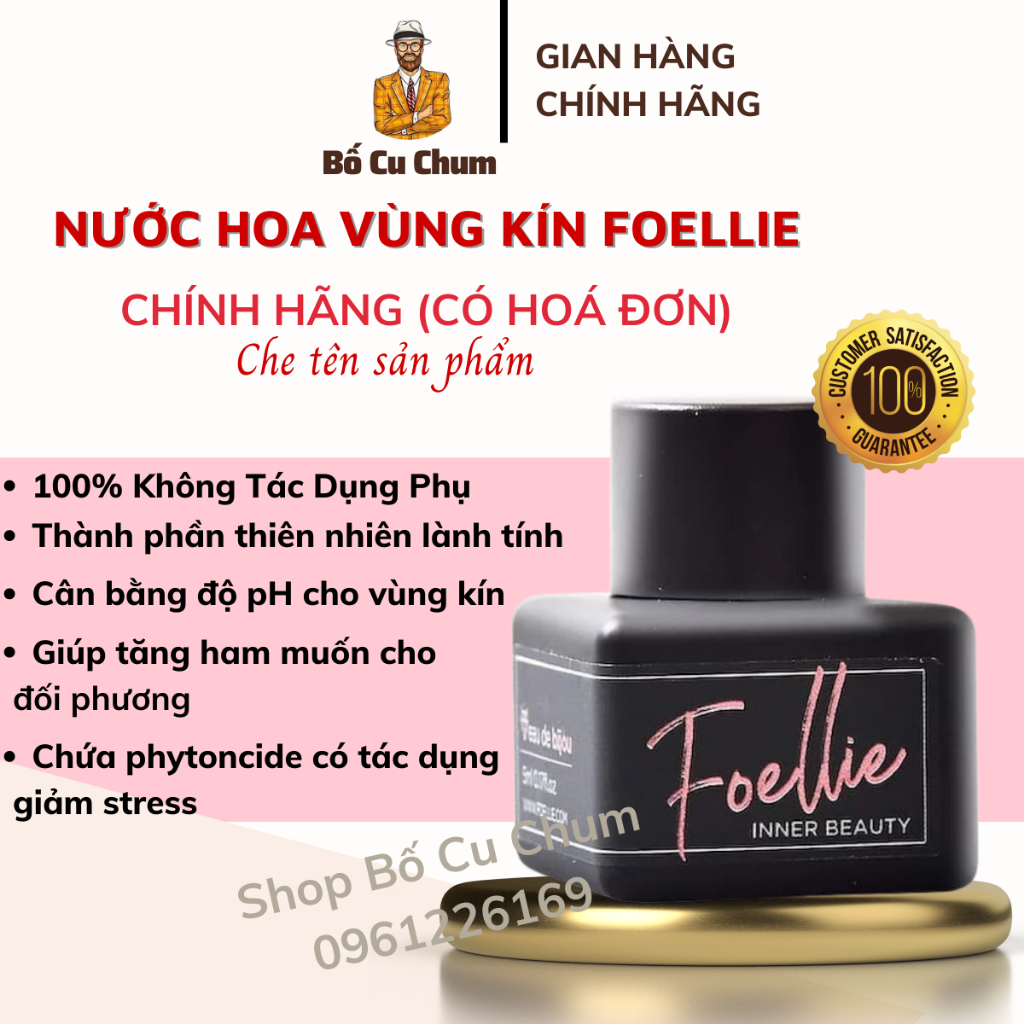 Nước Hoa Vùng Kín Foellie Bijou 5ml Nước Hoa Bím Thơm Lâu Giúp Cô Bé Bim Bim Thơm Nhẹ Nhàng Quyến Rũ - DR26