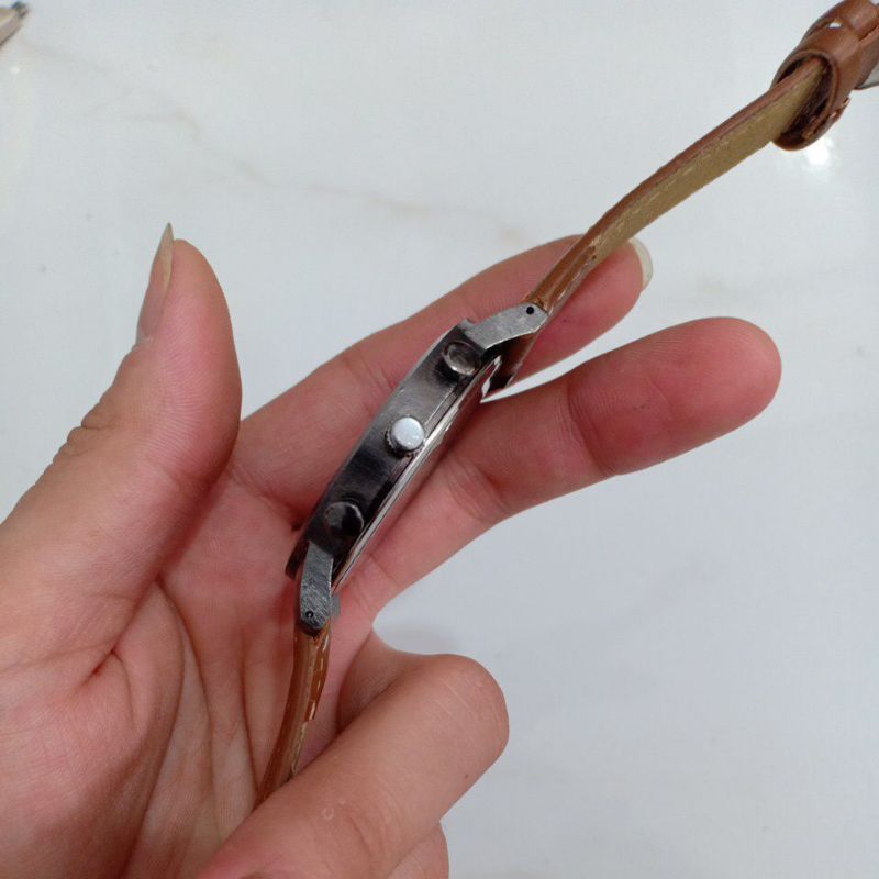 Đồng hồ nam si nhật dây da hiệu NO BRAND phù hợp nam tay to