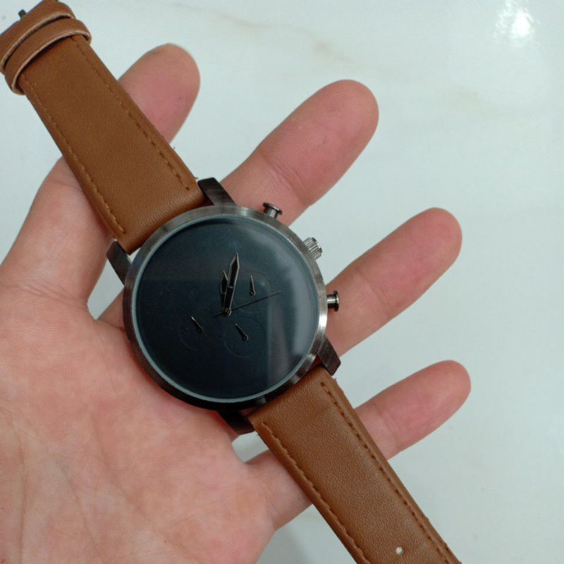 Đồng hồ nam si nhật dây da hiệu NO BRAND phù hợp nam tay to