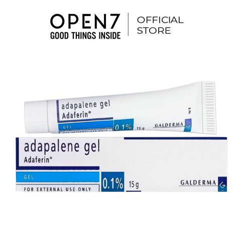 Adapalene Gel 0.1 Adaferin - Gel Giảm Mụn Trứng Cá, Mụn Ẩn, Mụn Đầu Đen, Giảm Sưng Tấy Đỏ, Chống Lão Hóa 