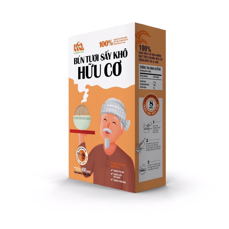 BÚN TƯƠI SẤY KHÔ HOA NẮNG( không chất bảo quản,không tẩy trắng, không phụ gia)