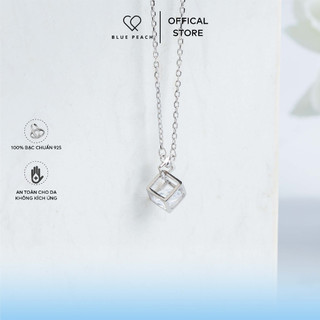 Dây Chuyền Bạc Blue Peach Diamond In Box V1 DC338