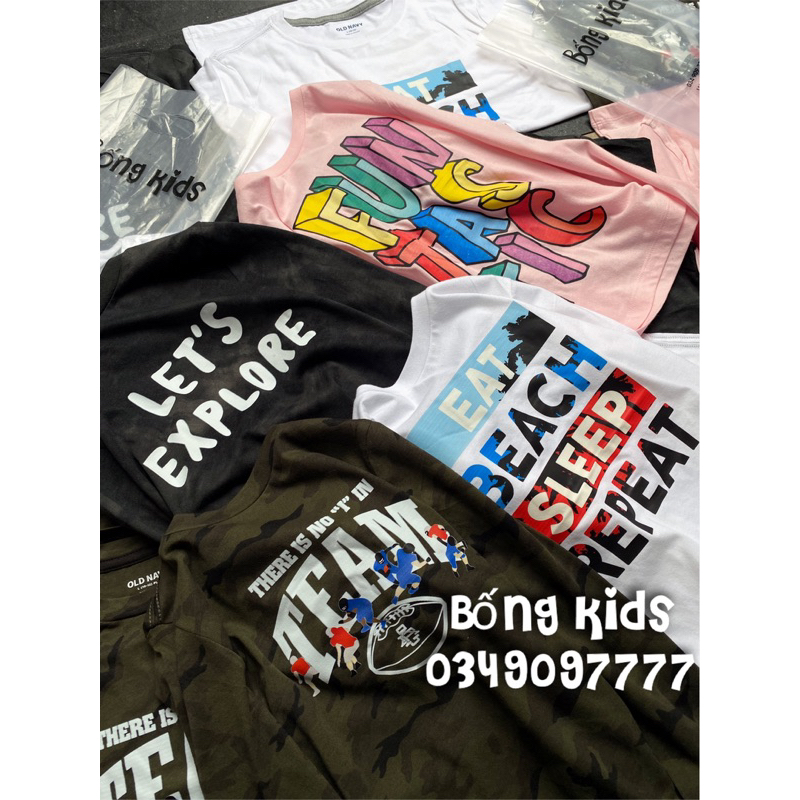 Áo Thu Bé Trai & Bé Gái In Hình ON