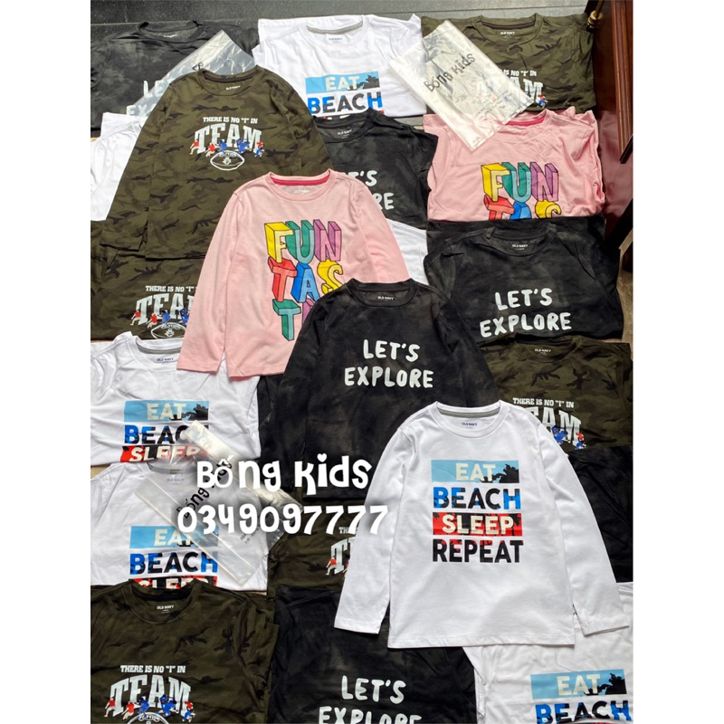 Áo Thu Bé Trai & Bé Gái In Hình ON