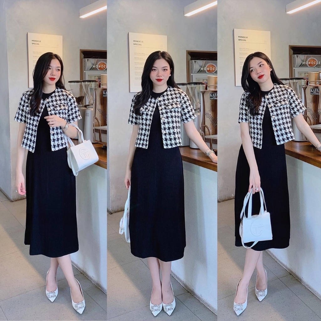 Áo Dạ Tweed Bigsize Ngắn Tay Caro