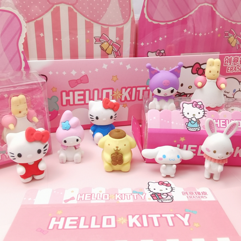 SANRIO Gôm tẩy bút chì 3D hình Tẩy Hình Nhân Vật Hoạt Hình