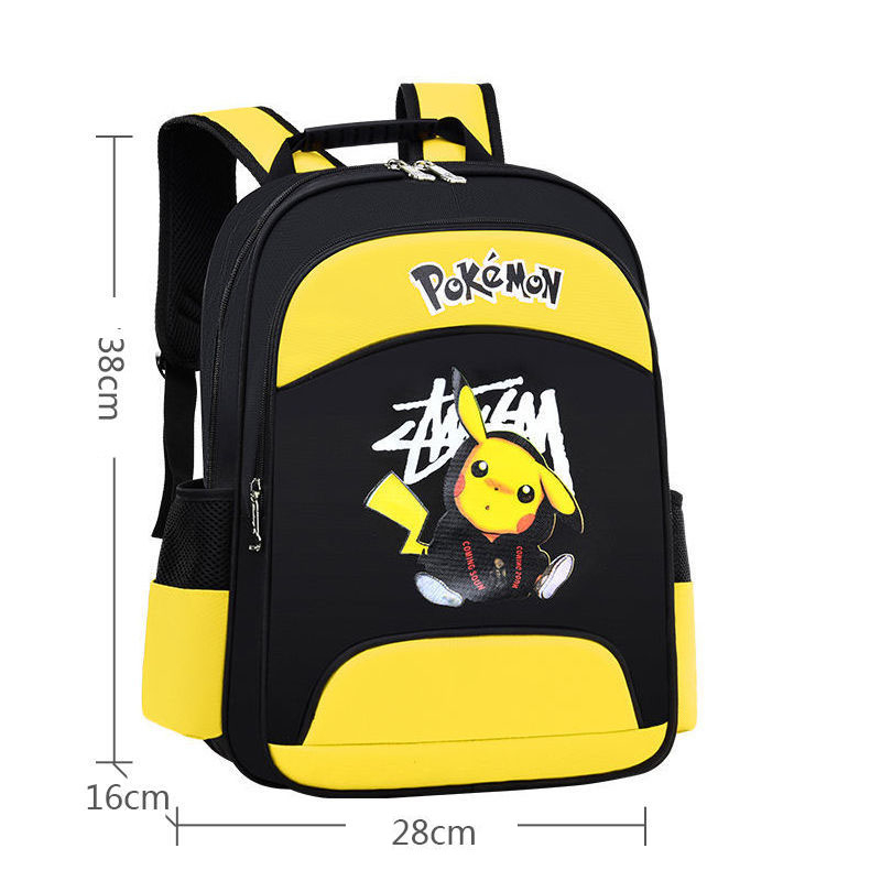 Balo chống gù, Balo Học Sinh Hình Pikachu Siêu Nhẹ Cho Bé