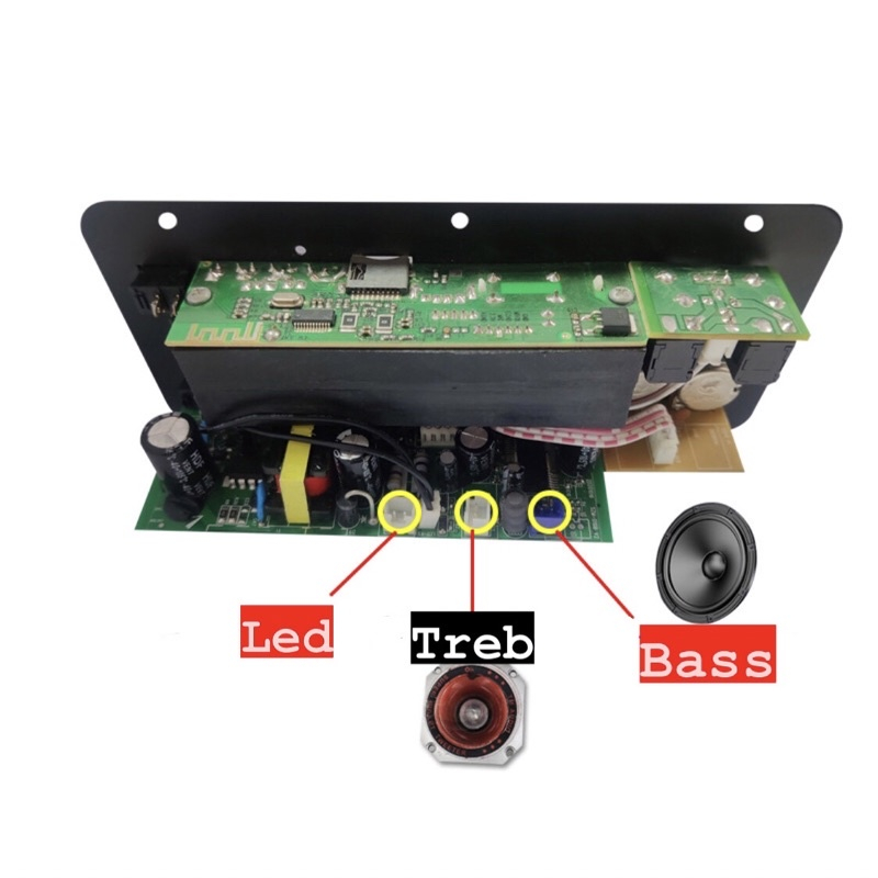 Mạch loa D10 mạch khuếch đại âm thanh khuếch đại âm thanh Karaoke bluetooth 5.0 dàn karaoke gia đình 2 mic