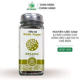 Tiêu sọ hữu cơ nguyên hạt Vinasamex 50g vị cay đậm thơm nhẹ hạt chất lượng đạt chuẩn hữu cơ