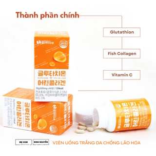 Viên uống trắng da Glutathione + Fish Collagen