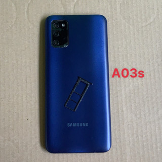 <<Ảnh thật>>Bộ vỏ zin Samsung A03s (bộ kèm kính camera.nút bấm)