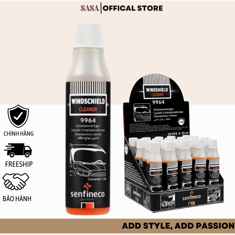Nước Rửa Kính Đậm Đặc Senfineco 9964 Của Đức dung tích 30ml