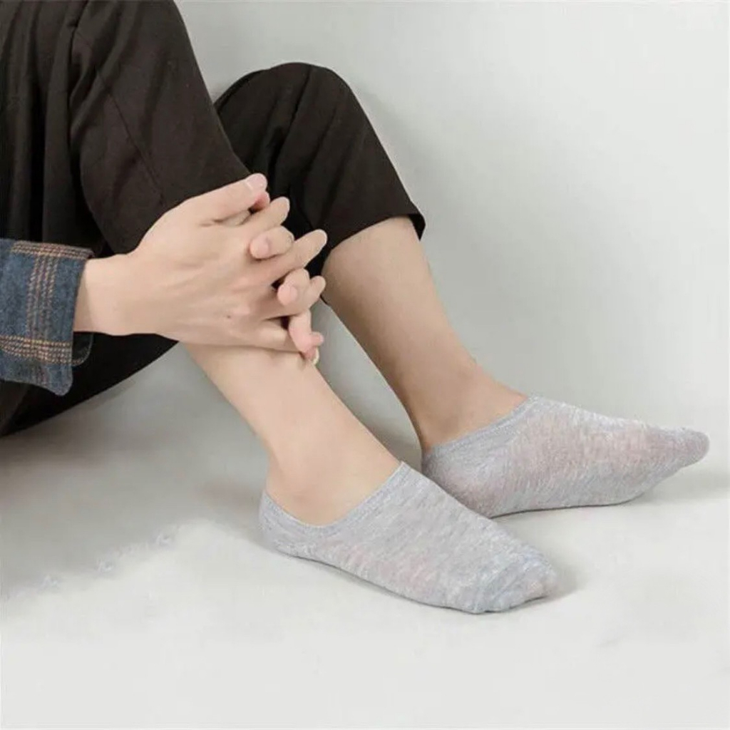Tất vớ nam nữ trơn cotton mang dưới mắt cá chân kháng khuẩn MRSOCKS VL020
