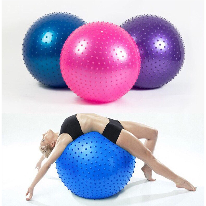 Bóng tập Gym,Yoga gai massage 75cm nhiều màu