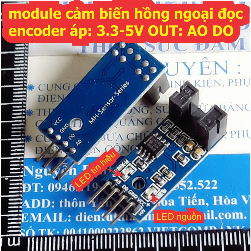 2 cái module cảm biến hồng ngoại đọc encoder LM393 kde0003