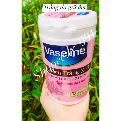 Kem Kích trắng Thái Lan Kích trắng Vaseline x10 250gr-500gr