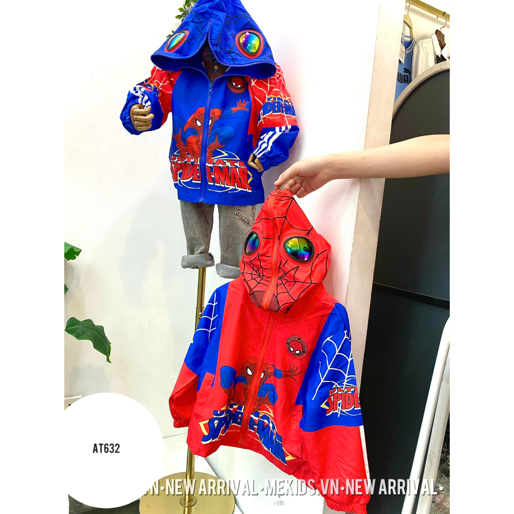 Áo khoác gió siêu nhân size 110-150