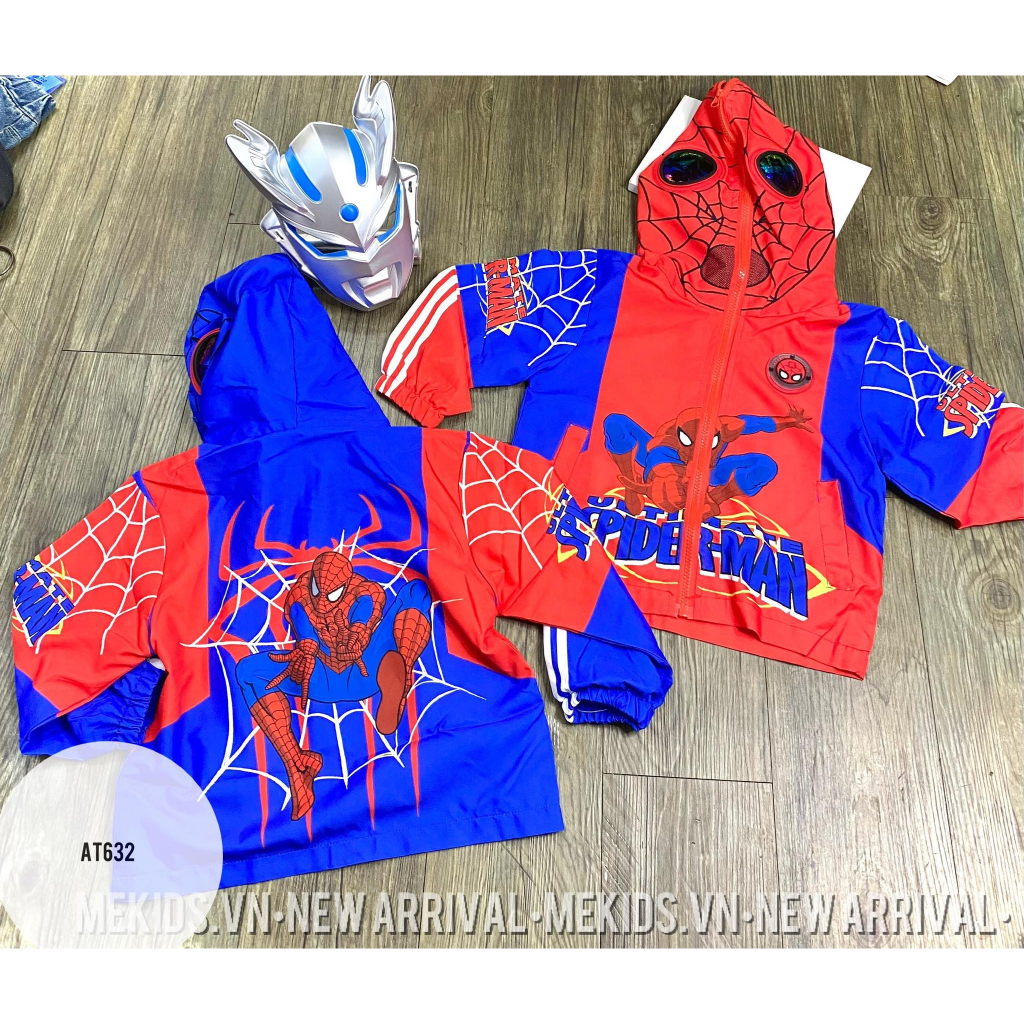 Áo khoác gió siêu nhân size 110-150