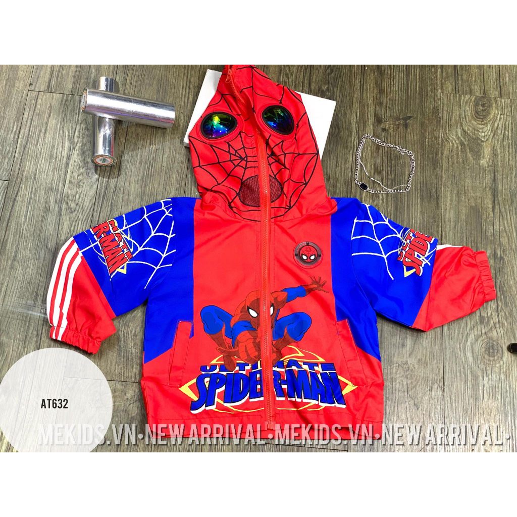 Áo khoác gió siêu nhân size 110-150