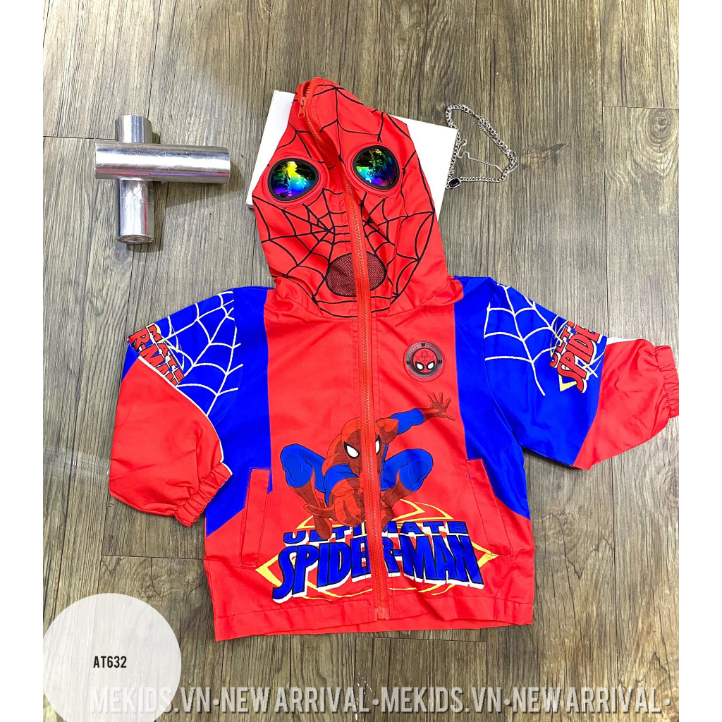 Áo khoác gió siêu nhân size 110-150