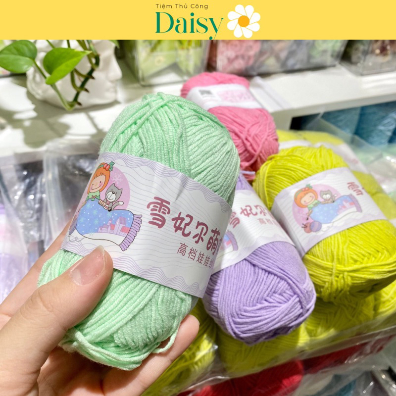 Len Baby Yarn Loại 1 chính hãng - Len móc áo, móc thú, móc đồ cho em bé