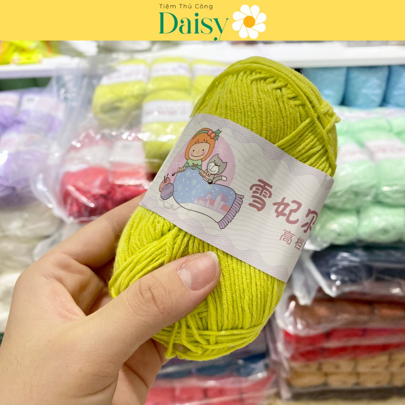 Len Baby Yarn Loại 1 chính hãng - Len móc áo, móc thú, móc đồ cho em bé