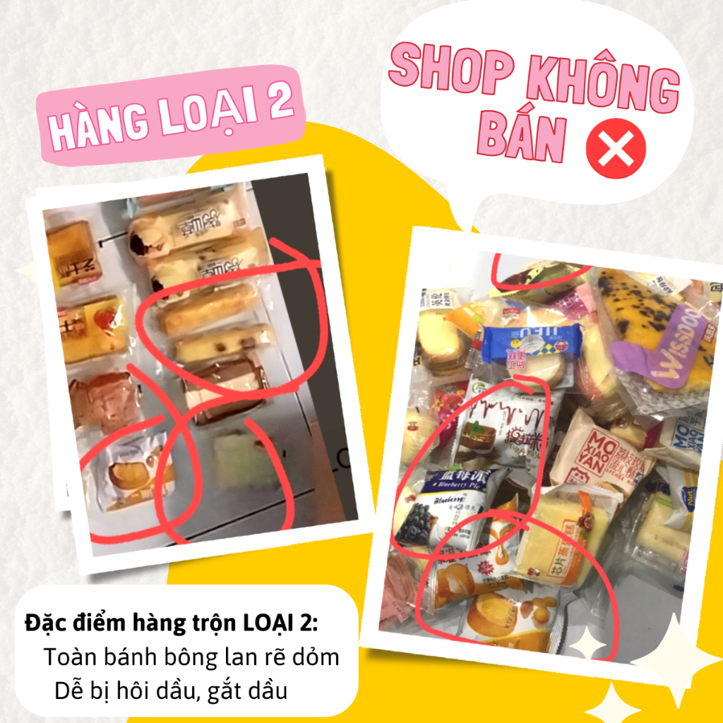 Bánh Mix Đài Loan Thùng 2kg Không Trùng Vị- Bánh mix đủ vị mềm mịn thơm ngon đầy dinh dưỡng