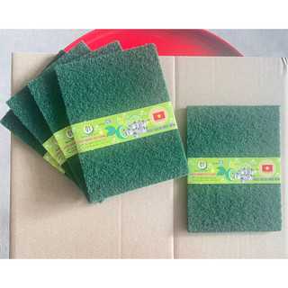 Miếng cước rửa chén xanh nhám - Combo 2 miếng