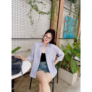 Áo Sơmi Basic 2 Túi Trước Dài Tay SHE NN