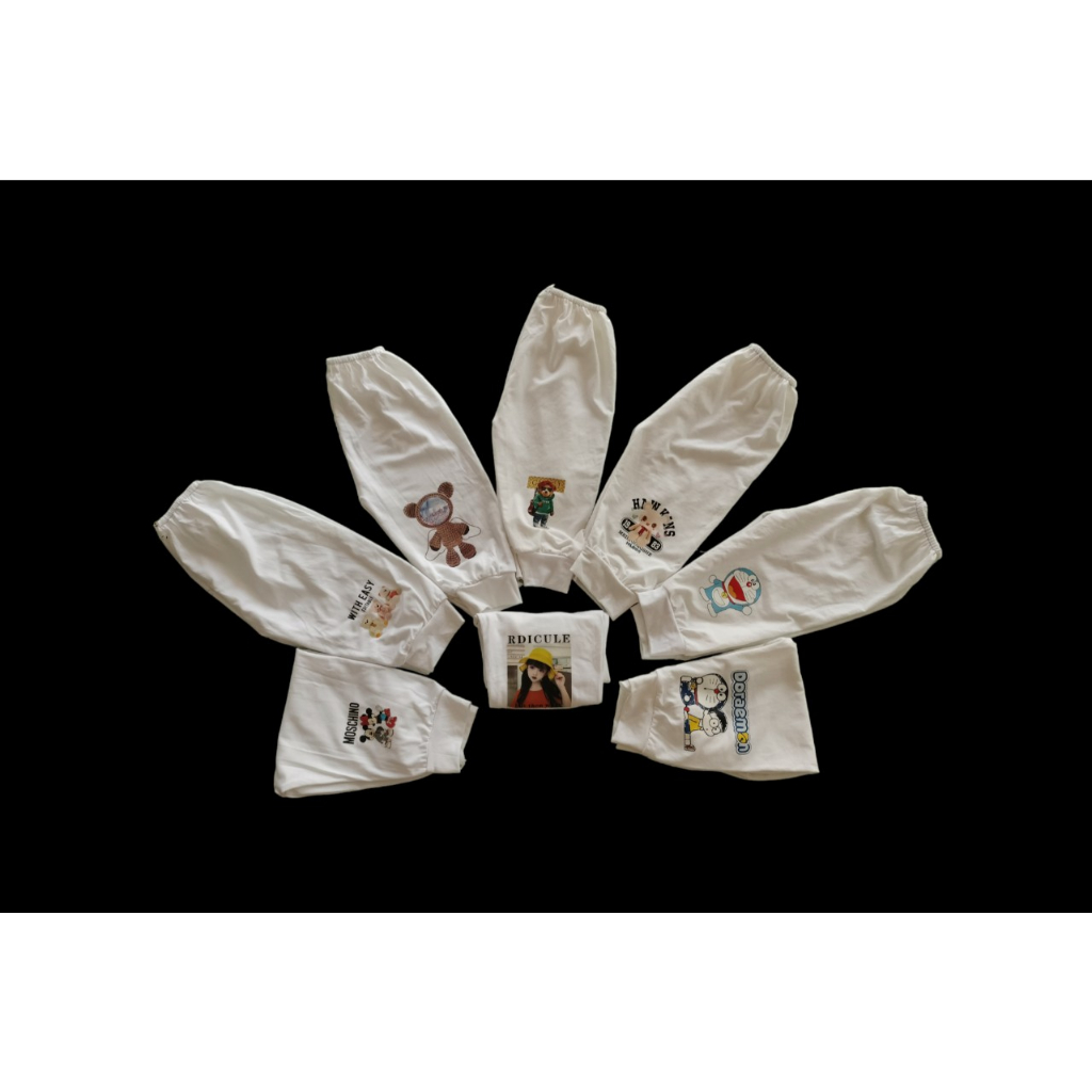 Set 10 quần dài trắng cute cho bé trai bé gái