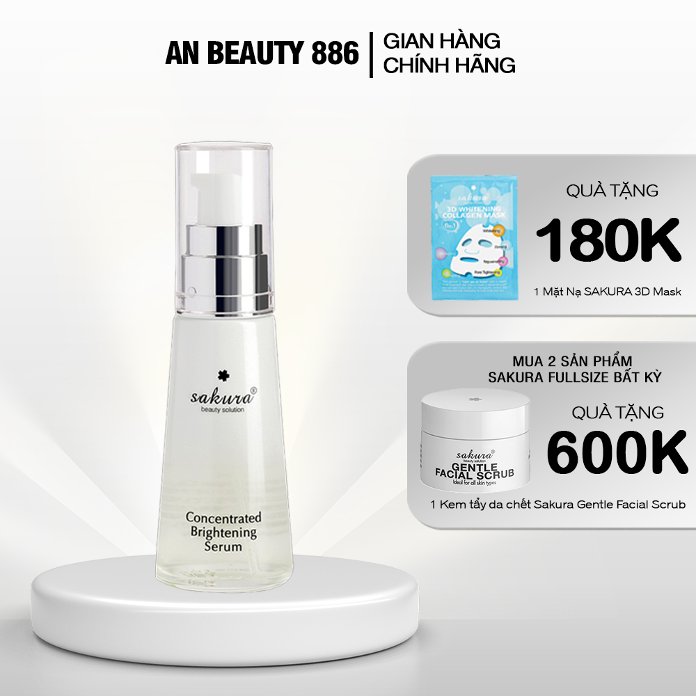 Serum dưỡng da trắng sáng, ngăn ngừa sạm nám Sakura Concentrated Brightening Serum