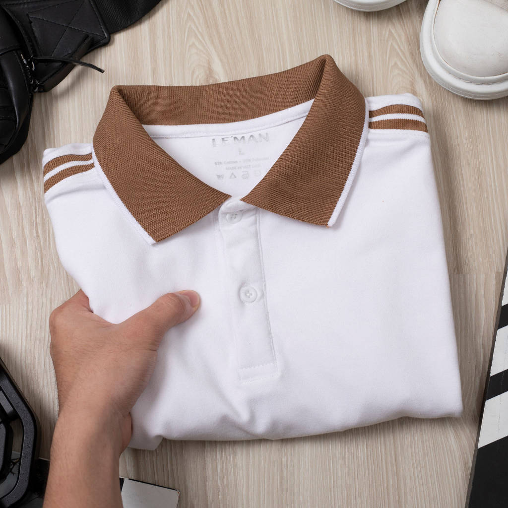 PL3 - Áo POLO Nam trơn basic , áo thun nam có cổ bẻ chất cotton cá sấu dày dặn mặc thoáng mát