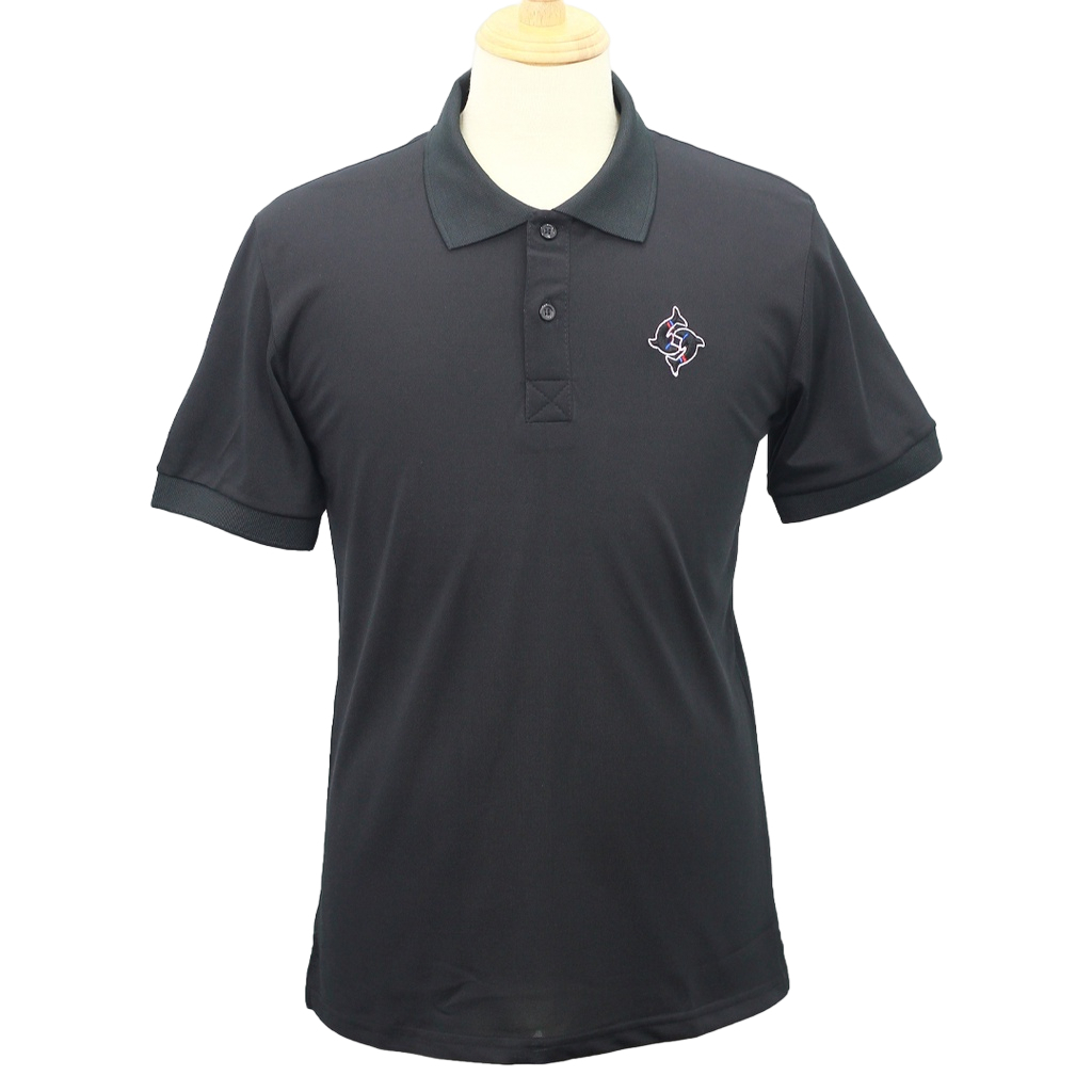 PL6 - Áo Polo Nam cổ bẻ thêu hình cá heo- thun basic cộc tay vải cá sấu cotton, chuẩn form 2 màu cơ bản