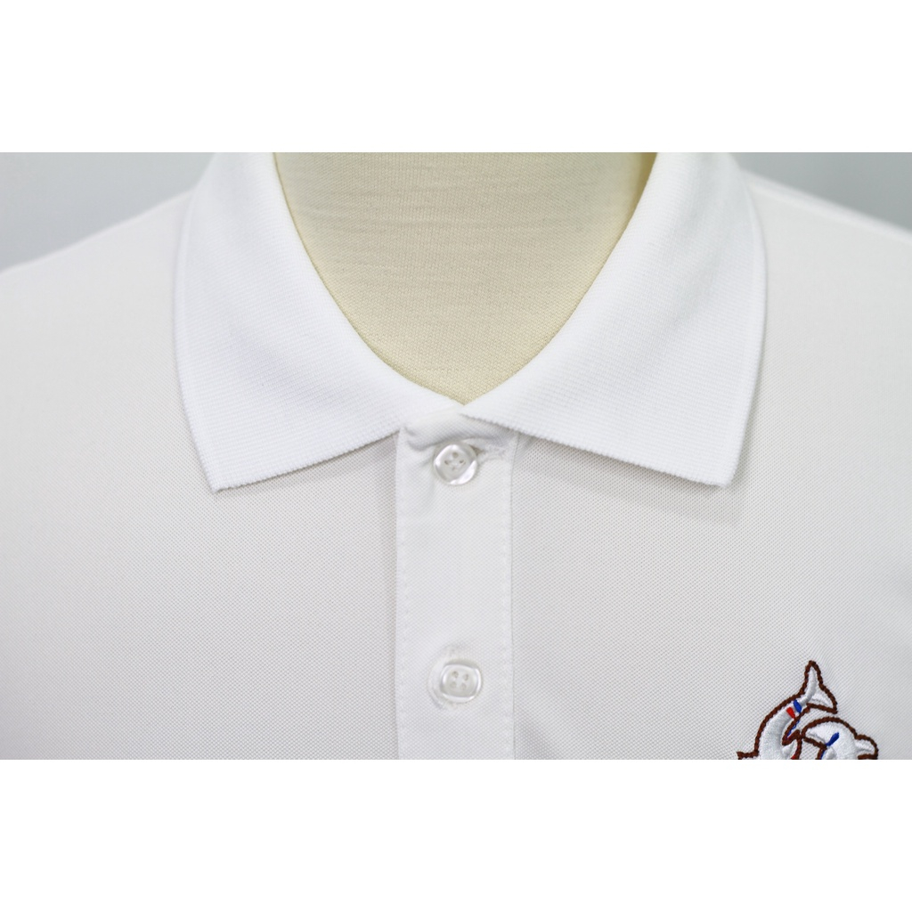 PL6 - Áo Polo Nam cổ bẻ thêu hình cá heo- thun basic cộc tay vải cá sấu cotton, chuẩn form 2 màu cơ bản