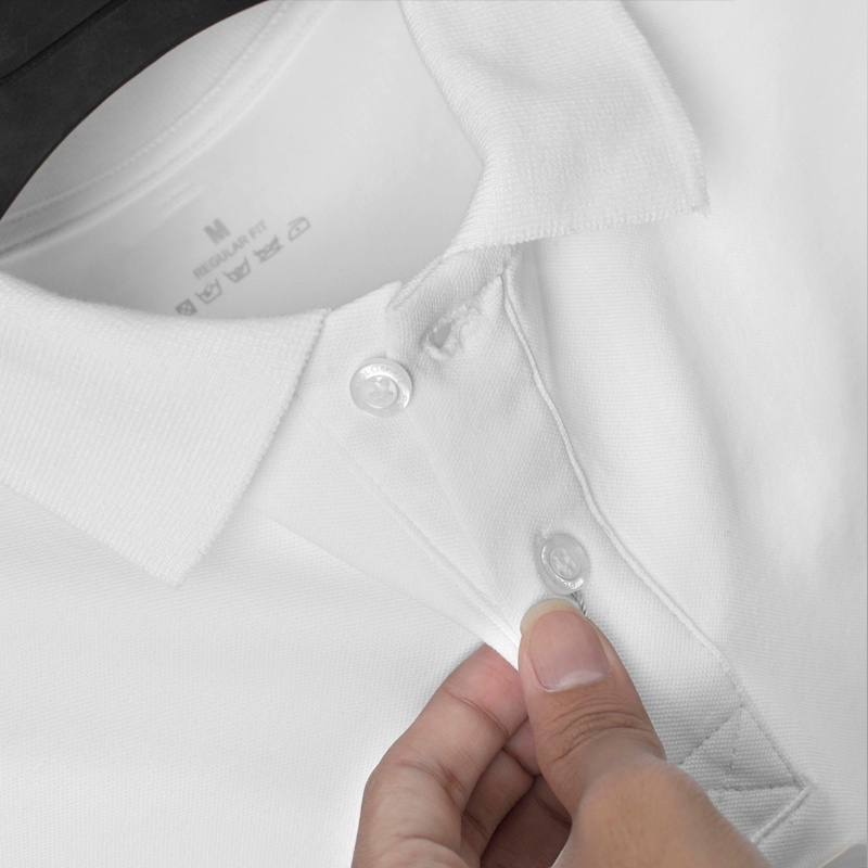 PL7 - Áo Polo Nam cổ bẻ thêu hình hươu- thun basic cộc tay vải cá sấu cotton, chuẩn form 2 màu cơ bản