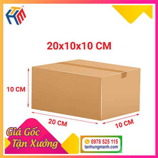100 hộp carton / hộp giấy size: 20x10x10 cm