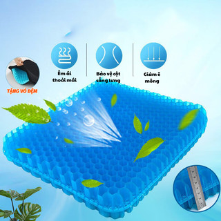 Đệm ngồi 3d qin lót ghế giảm đau ê mông siêu thoáng