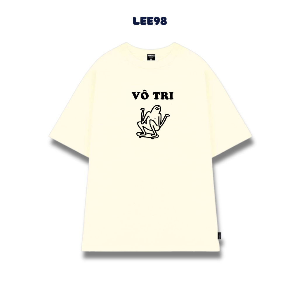 Áo thun nam nữ tay ngắn in chữ vô tri hot tred, áo phông chất cotton mềm mát LEE98